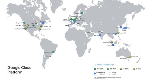 google cloud carbon free