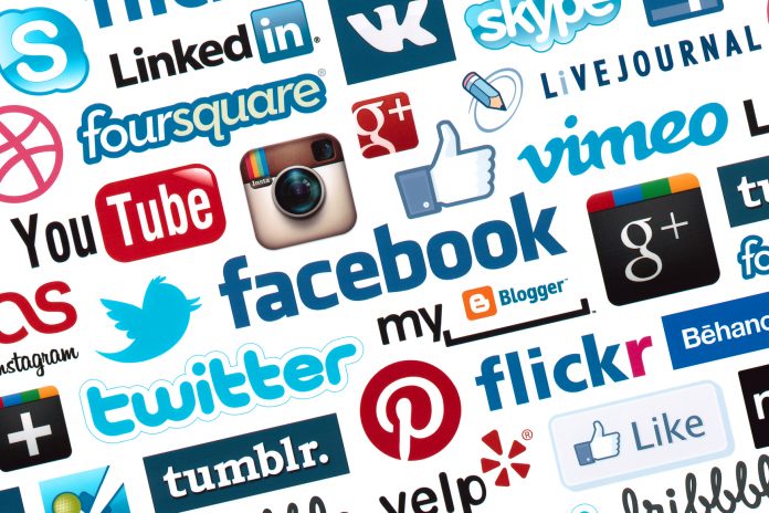 Social Media Logotype Background Social Media Logotype Background