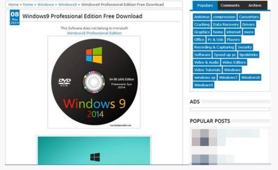 Windows 9 fake 