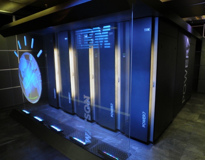 Watson Computer Jeopardy -
(Bob Goldberg/Feature Photo Service for IBM)