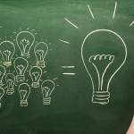 many small light bulbs equal big one