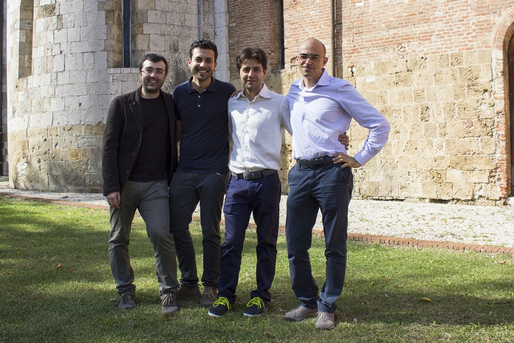 da sinistra Giacomo Baldi, Gabriele Montelisciani, Daniele Mazzei, Gualtiero Fantoni