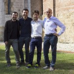 da sinistra Giacomo Baldi, Gabriele Montelisciani, Daniele Mazzei, Gualtiero Fantoni