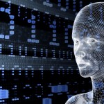 uomo al centro nella tecnologia