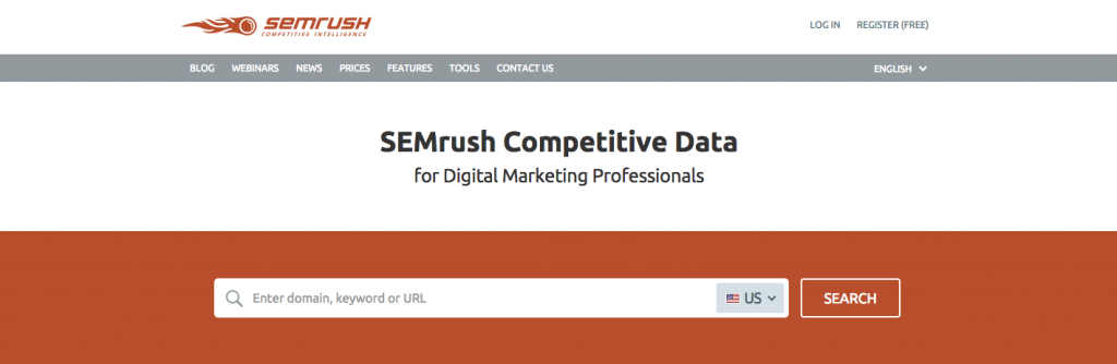 SEMrush   service for competitors research  shows organic and Ads keywords for any site or domain