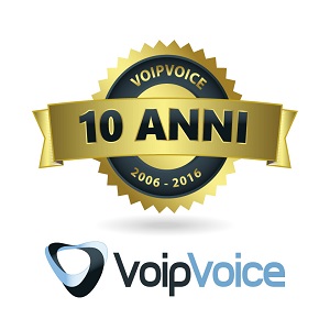 Logo 10 Anni VoipVoice