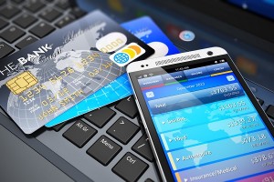 Mobile banking and finance concept