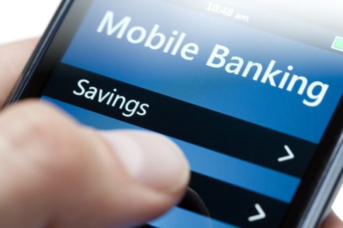 Mobile Banking on Smartphone Close-up