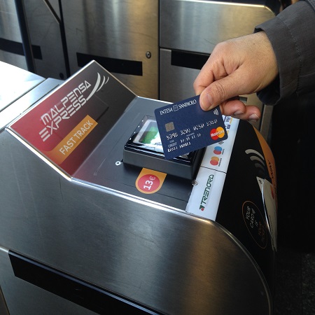 Contactless Malpensa Express Trenord Mastercard _ Tornello Milano Cadorna