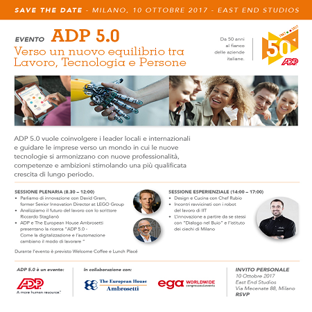 Invito_ADP 5.0_10 OTTOBRE Invito_ADP 5.0_10 OTTOBRE