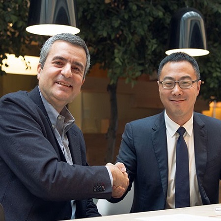 Luca Crisciotti, CEO di DNV GL - Business Assurance e Sunny Lu, CEO di VeChain