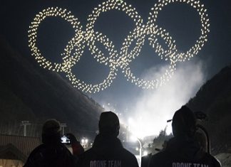 Intel drone light show