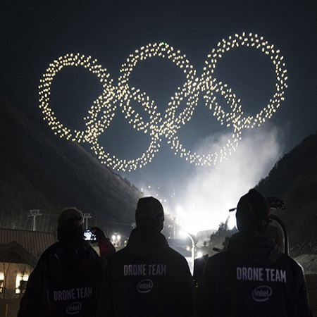 Intel drone light show