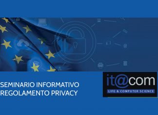 Save the date: “Seminario Informativo sul Regolamento Privacy” di Itacom Seminario Informativo sul Regolamento Privacy