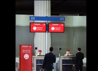 Emirates lancia il primo percorso biometrico all’aeroporto di Dubai Emirates