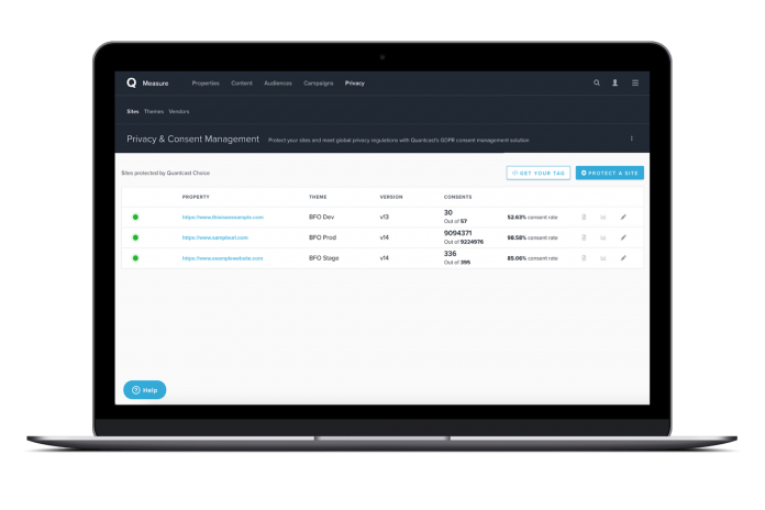 Quantcast Choice Premium_customer view Quantcast Choice Premium: nuovi strumenti per gestire il consenso