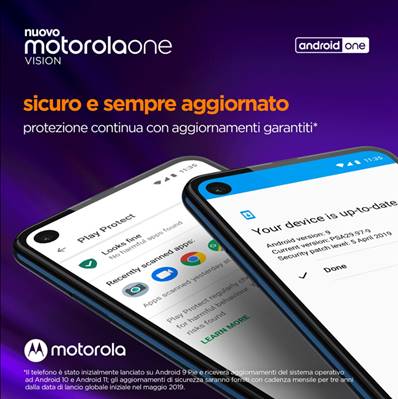 motorola one vision: design, innovazione e Android One