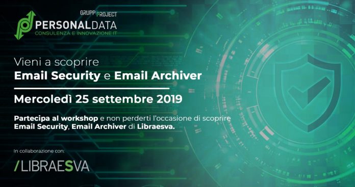 libraesva Settembre mese della sicurezza con i workshop Personal Data