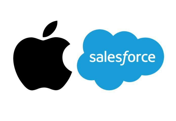 apple-e-salesforce-1200-696x479 Apple e Salesforce annunciano la loro partnership strategica