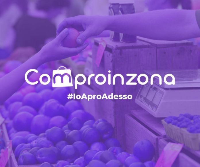 locandina In negozi di vicinato ripartono con Comproinzona.it
