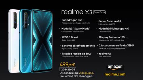 realme presenta realme X3 SuperZoom e l'ecosistema AIoT