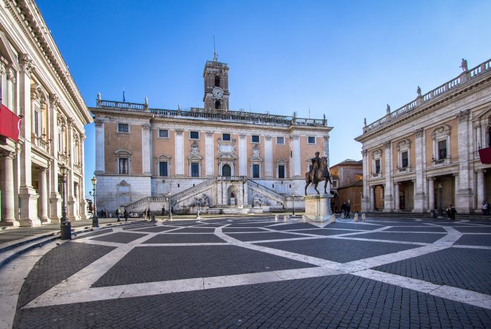 Campidoglio, Capitoline Hill, in Rome Roma Capitale presenta la Casa Digitale del Cittadino