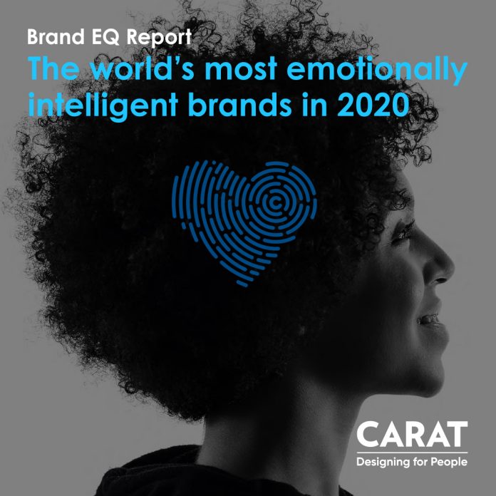 Carat Brand EQ Report 2020 I brand col più alto quoziente emotivo (EQ): in Italia vince Amazon
