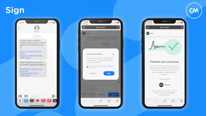 Sign IT Con Sign la firma elettronica anche tramite SMS