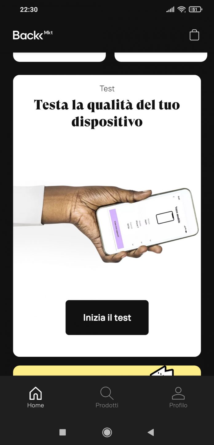 App Back Market - Inizia test Arriva anche in Italia la nuova app di Back Market