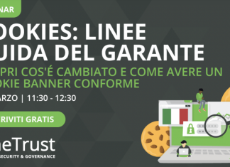 Cookies: le linee Guida del Garante. Scopri il webinar gratuito