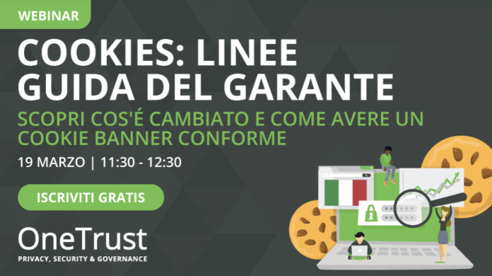 Cookies: le linee Guida del Garante. Scopri il webinar gratuito