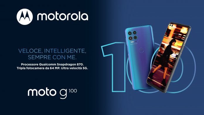 Motorola presenta moto g100: il più veloce di sempre