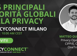 Le 5 principali priorità globali sulla privacy