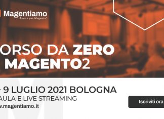 Formazione e-commerce: “Da Zero a Magento 2” dall’8 al 9 luglio a Bologna
