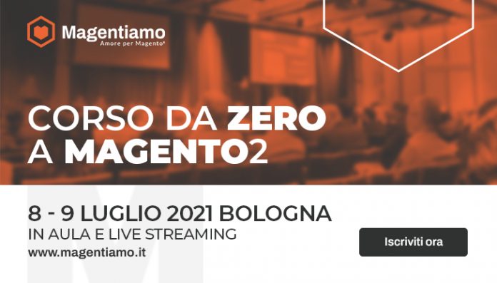 Formazione e-commerce: “Da Zero a Magento 2” dall’8 al 9 luglio a Bologna Formazione e-commerce: “Da Zero a Magento 2” dall’8 al 9 luglio a Bologna