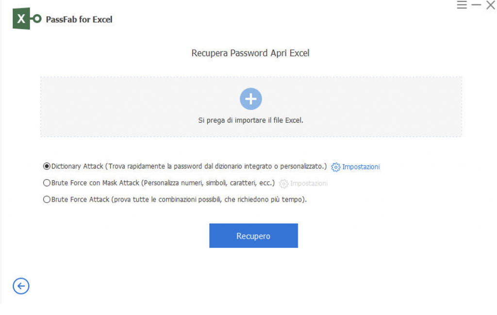 password passfile per excel