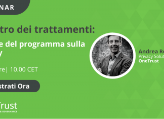 Webinar: Registro dei Trattamenti, la base del programma privacy