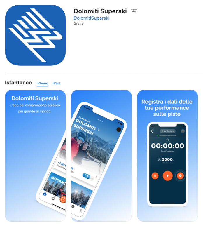 app Dolomiti Superski app Dolomiti Superski