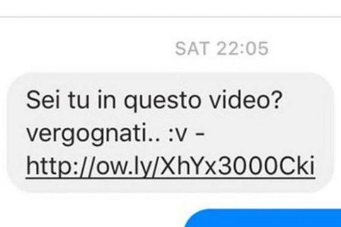 Un SMS con la scritta “Sei tu nel video”: è un virus!