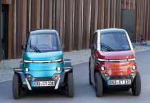 microcar pieghevole completamente elettrica