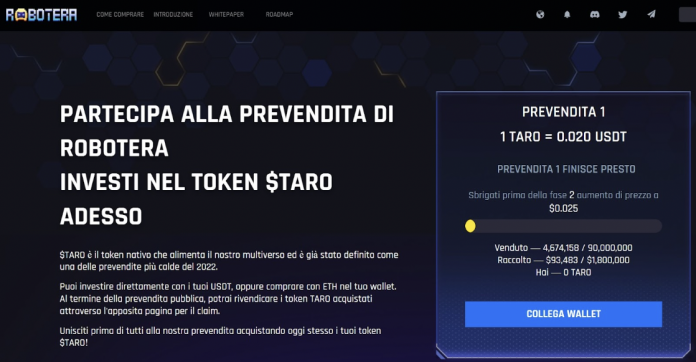 Cos'è RobotEra e come acquistare il token crypto TARO - Guida per principianti