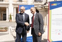 Sindaco Roberto Gualtieri e il Ceo di Boldyn Networks Antonino Ruggiero