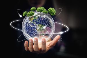 earth in hands - environment concept - elements of this image fu