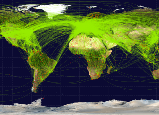 Aumentano i problemi di rete per le aziende geo-distribuite World-airline-routemap-2009