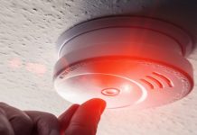 Testing Domestic Home Smoke Alarm detector