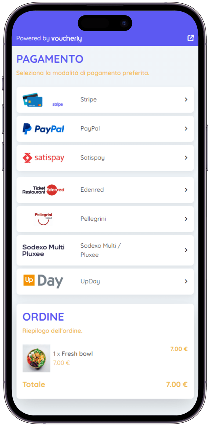 Voucherly checkout_smartphone Voucherly checkout_smartphone