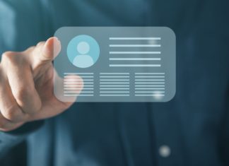 Businessman,And,Digital,Id,Profile,Card,For,Modern,Business,Authentication