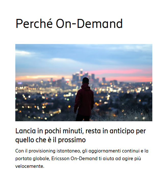Ericsson On demand Ericsson On demand