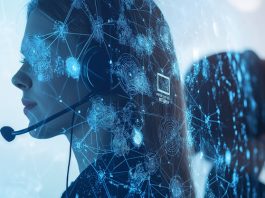 Call center operators providing technical support using ai software