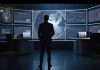 Business persons glow with success, globally connected digitally generated by AI